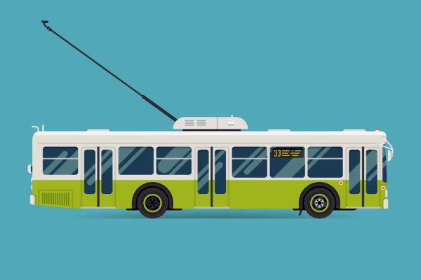 Троллейбус ЗИУ 9 В векторе