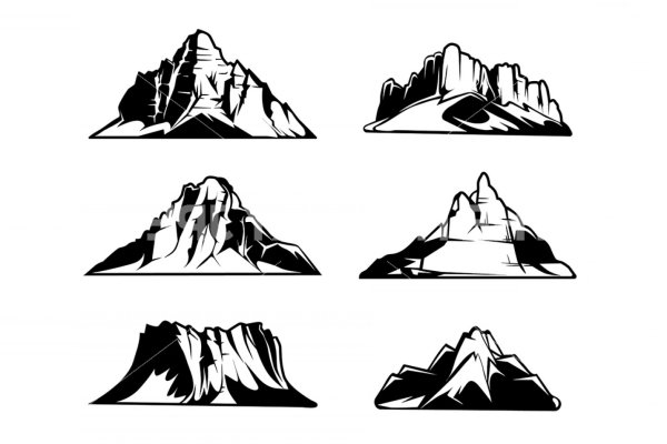 Скала силуэт