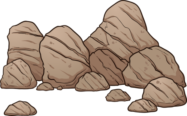 Нарисованная куча камней