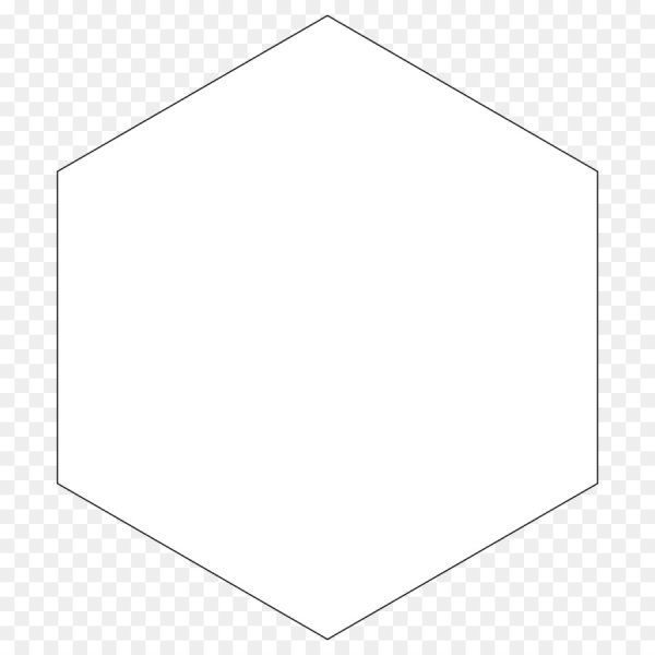 Шестиугольник белый без фона