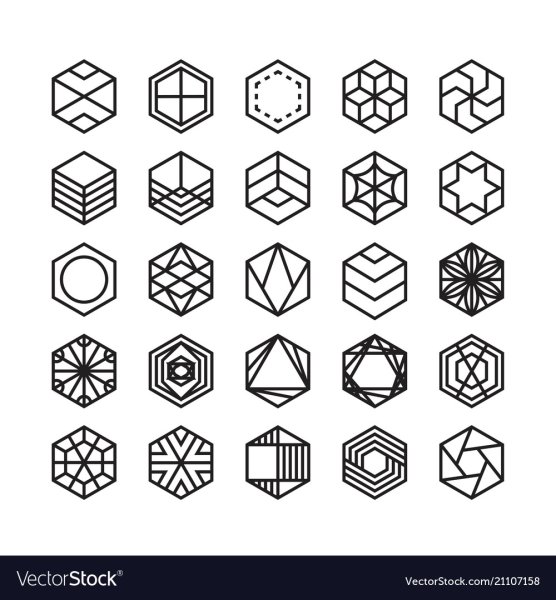 Узор шестиугольник