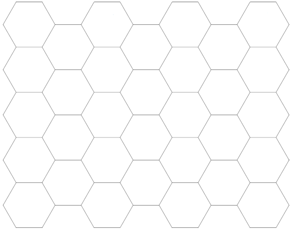 Поле из шестиугольников