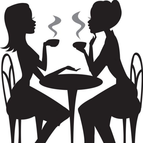 Силуэт двух женщин