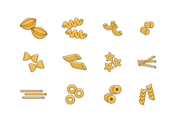 Макаронные изделия вектор