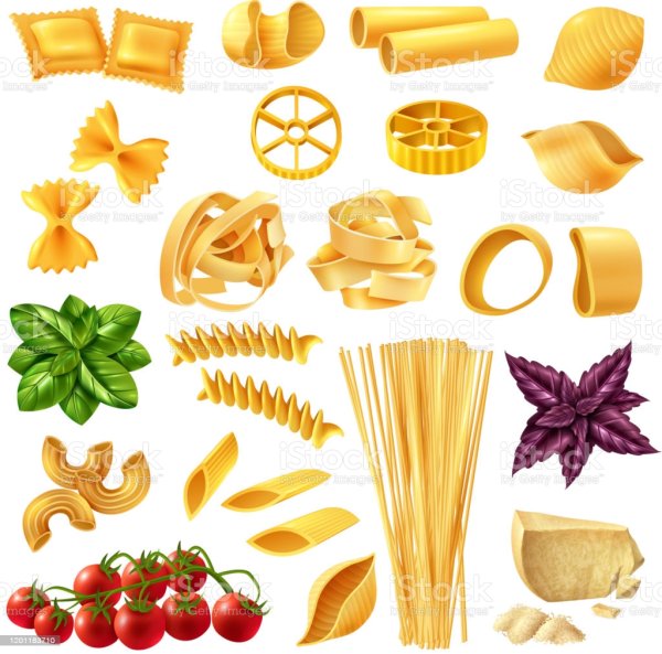 Иллюстрация макаронных изделий