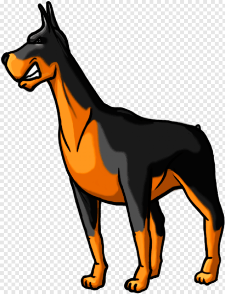 Доберман-пинчер нарисовать