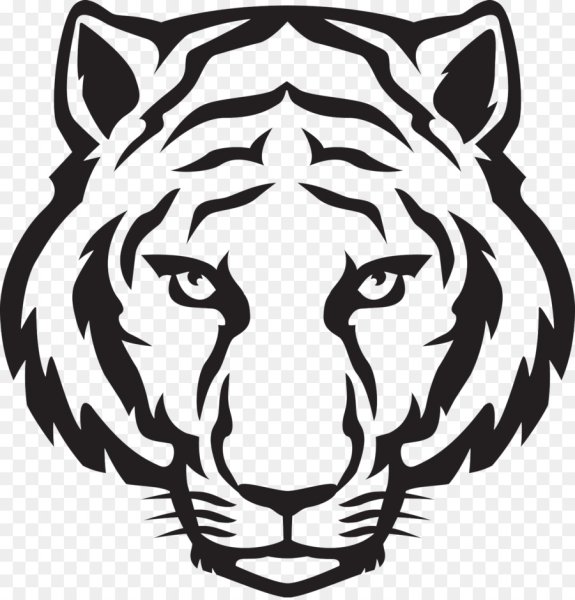 Голова тигра силуэт
