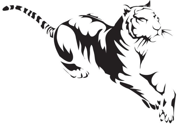 Тату трайбл тигр эскизы