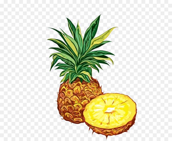 Ананас мультяшный