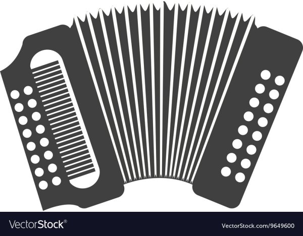 Аккордеон трафарет