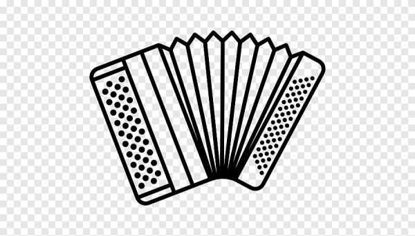 Аккордеон раскраска