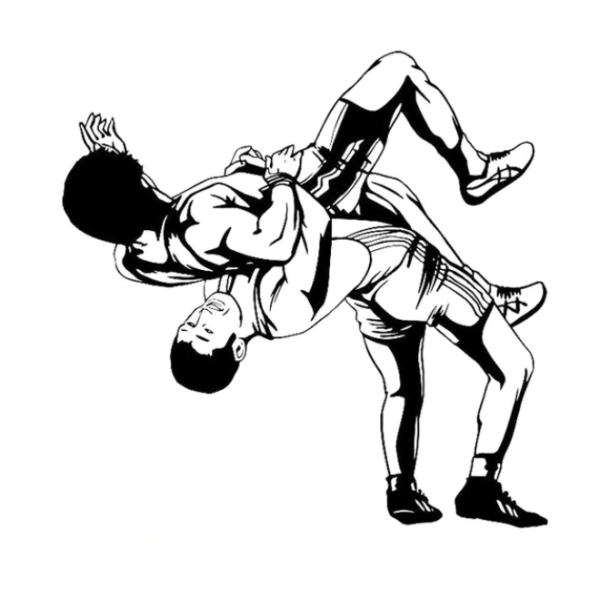 Бросок Вольная борьба вектор