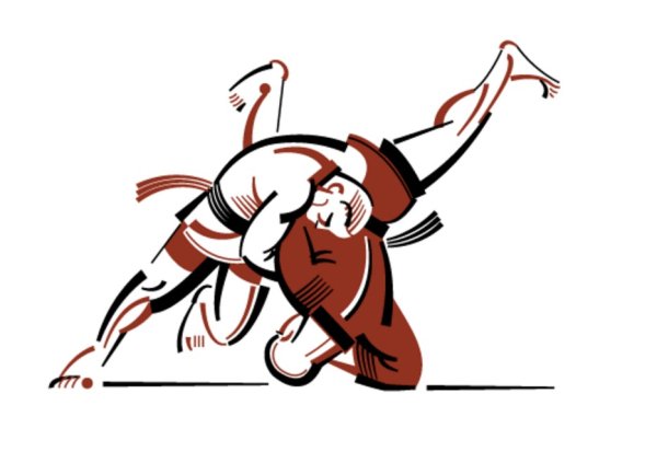 Борцы самбо вектор