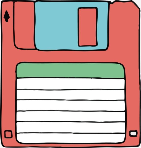 Дискета мультяшная