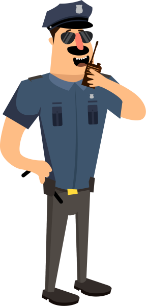 Полицейский мультяшный