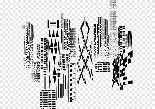 Стилизованное изображение города