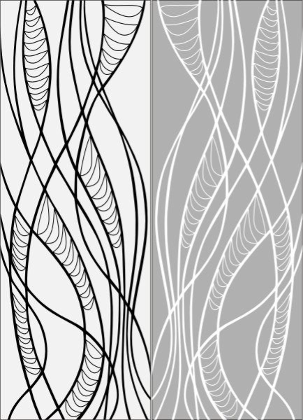 Узор из волнистых линий