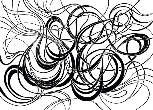 Абстрактный орнамент линии