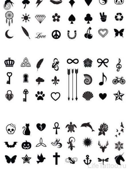 Эскиз маленькой тату