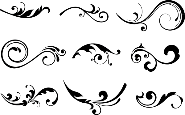 Орнамент завитки