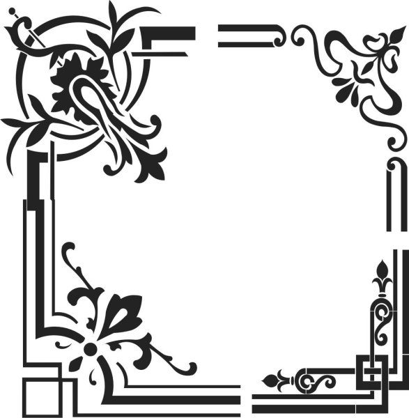 Угловые узоры для плоттера