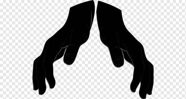 Мужская ладонь силуэт