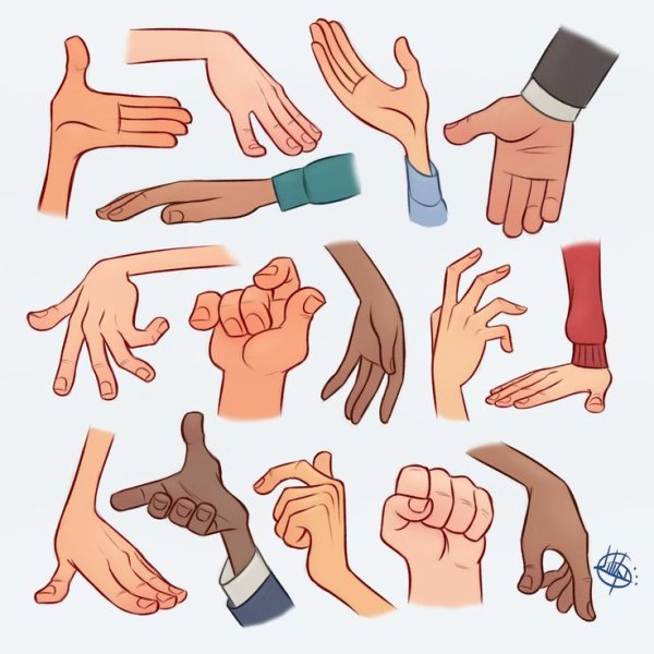 Мультяшные кисти рук