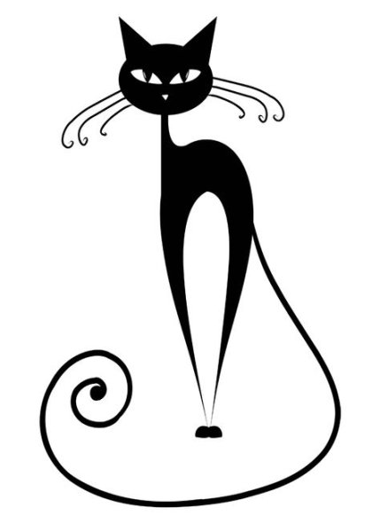 Стилизованная кошка