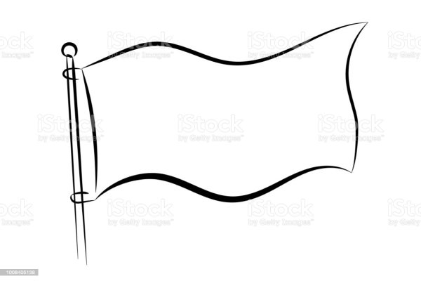 Флаг развивается рисунок