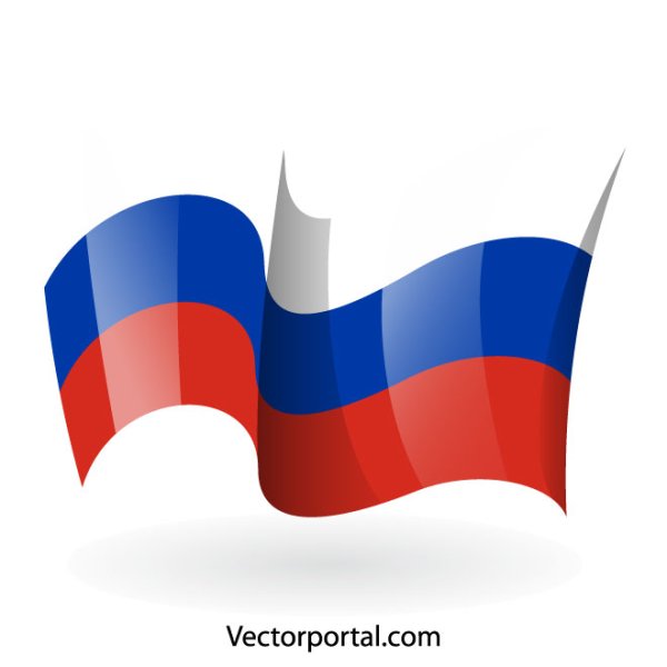 Русский флаг вектор