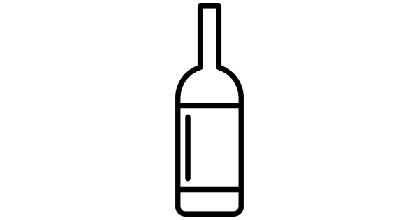 Бутылка вина значок