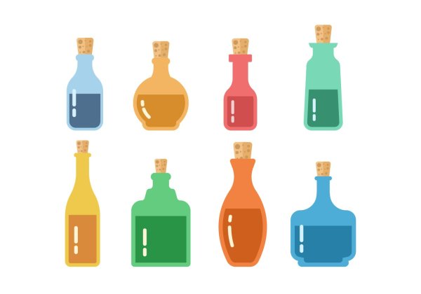 Бутылка вектор