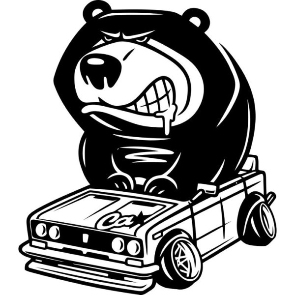 Наклейка "машины"