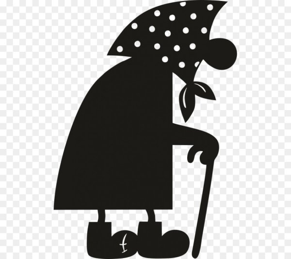 Силуэт бабушки