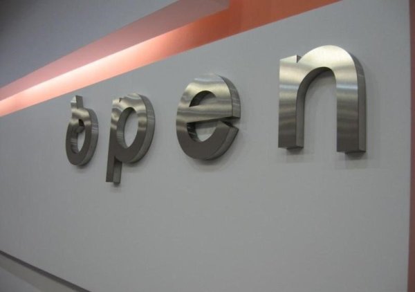 Объемные металлические буквы