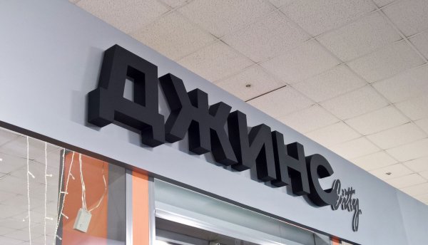 Объемные несветовые буквы