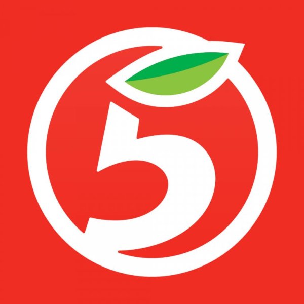 Логотип пятерочка без фона