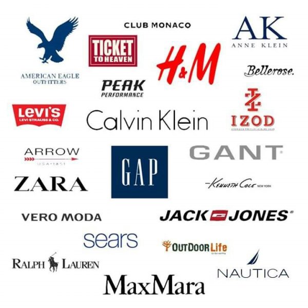 Логотипы известных брендов