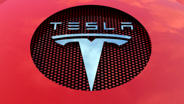 Volkswagen vs Tesla logo