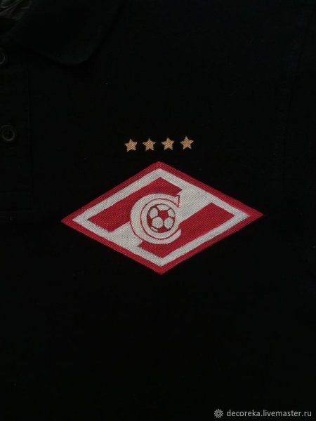 Логотип Спартака на черном фоне