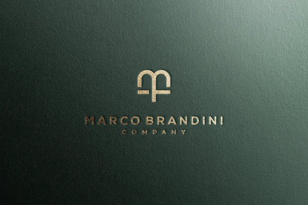 Мокап логотипа лакшери