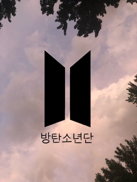 BTS логотип группы масло