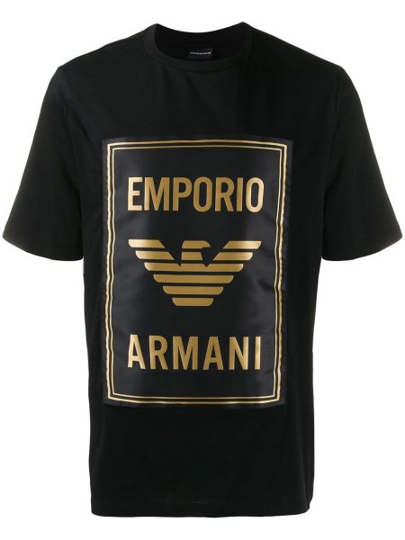 Emporio Armani logo Black