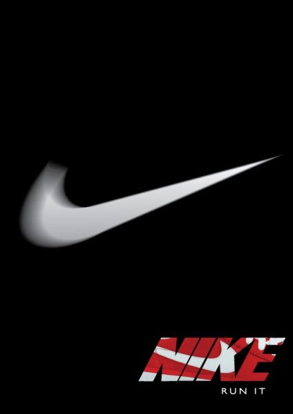 Nike logo White