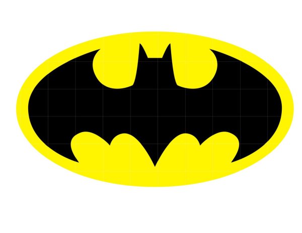 Символ Бэтмена для чехла желтое