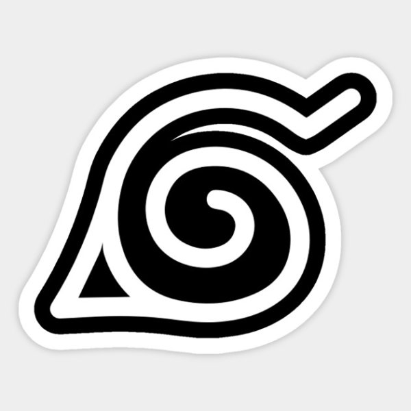 Наруто логотип на прозрачном фоне