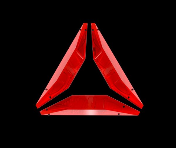 Красные треугольные логотипы