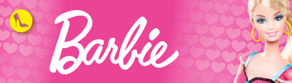 Надпись Барби на розовом фоне