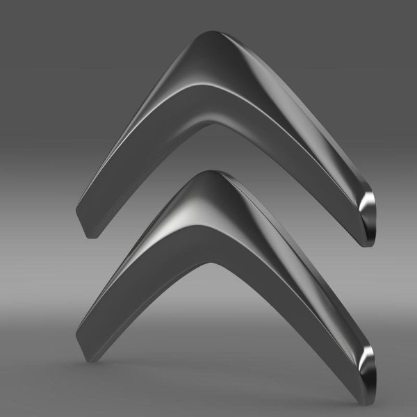 3d модель логотипа Ситроен