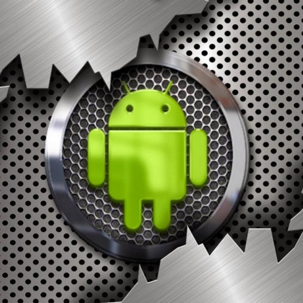 Андроид на черном фоне